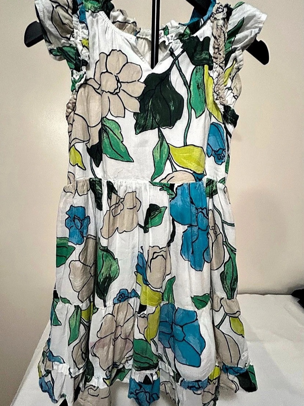 Vineyard vines Floral Dress Blue & White Size Medium